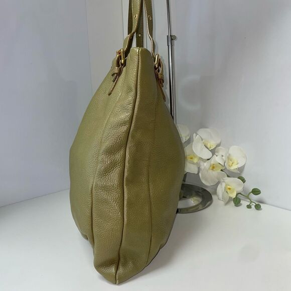 Marc Jacobs Khaki Green Leather Tote Bag - Picture 3 of 10